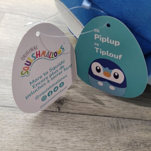 Squishmallow Pokemon Piplup 12" Kellytoy Stuffed Animal Blue - Picture 8 of 8